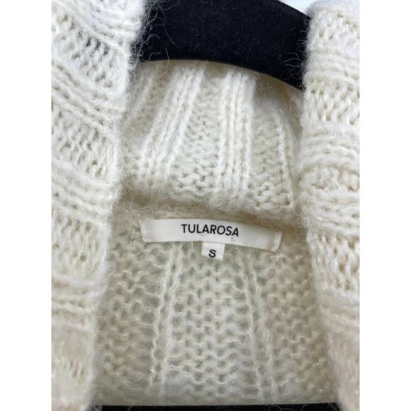 Tularosa Sweater Womens Size Small Greta Turtleneck Pullover Ivory Cable Knit - Picture 6 of 7